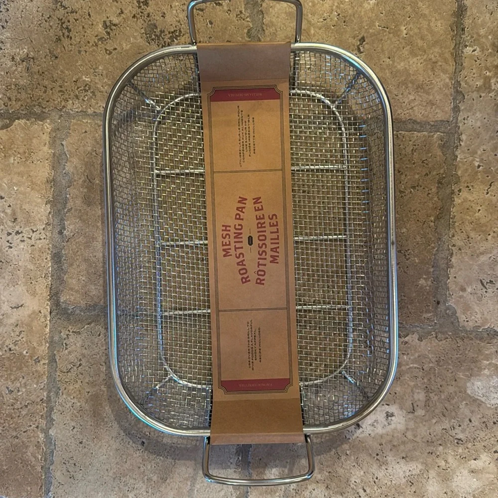 Williams Sonoma mesh roasting pan new.
